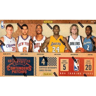 2010/11 Playoff Contenders Patches Basketball Hobby Box