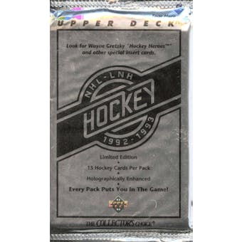 1992/93 Upper Deck Series 1 Hockey 36 Pack Lot
