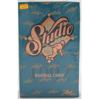 1992 Leaf Studio Baseball Hobby Box (Reed Buy)