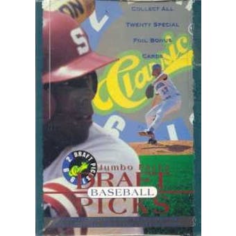 1992 Classic Draft Picks Baseball Jumbo Box