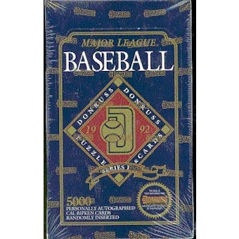 1992 Donruss Series 1 Baseball Hobby Box