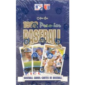 1992 O-Pee-Chee Premier Baseball Wax Box
