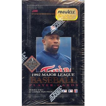 1992 Pinnacle Superpak Series 2 Baseball Hobby Box