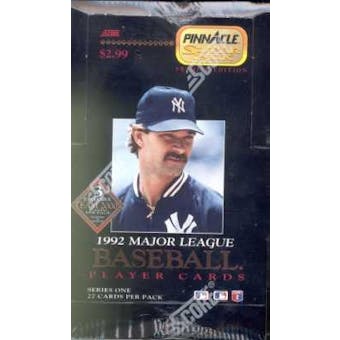 1992 Pinnacle Superpak Series 1 Baseball Hobby Box