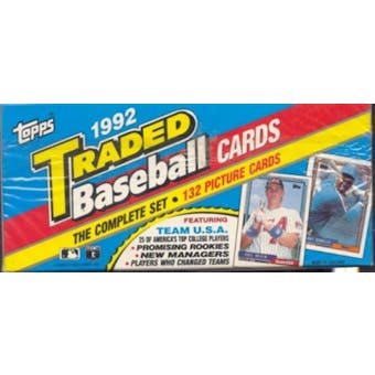 1992 Topps Traded & Rookies Baseball Retail Set