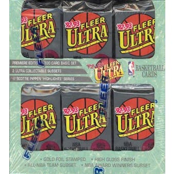 1992/93 Fleer Ultra Series 1 Basketball Jumbo Box