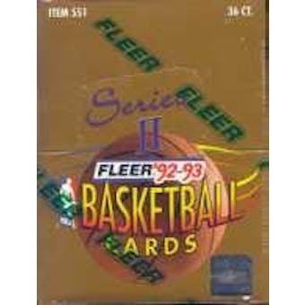 1992/93 Fleer Series 2 Basketball Hobby Box