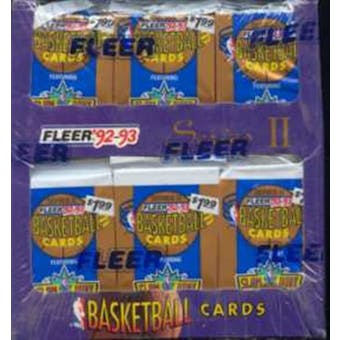 1992/93 Fleer Series 2 Basketball Jumbo Box