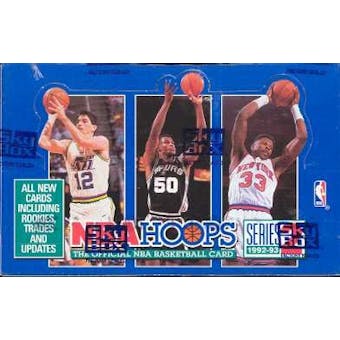 1992/93 Hoops Series 2 Basketball Hobby Box