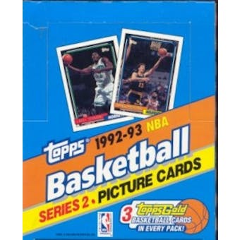 1992/93 Topps Series 2 Basketball Rack Box