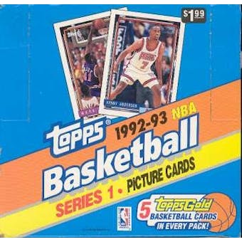 1992/93 Topps Series 1 Basketball Jumbo Box