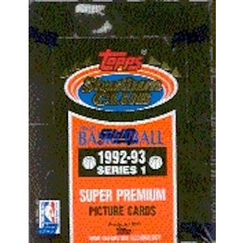 1992/93 Topps Stadium Club Series 1 Basketball Hobby Box