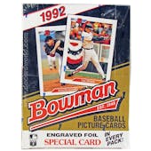 1992 Bowman Baseball Hobby Wax Box
