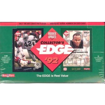 1992 Collector's Edge Rookie Update Football Wax Box