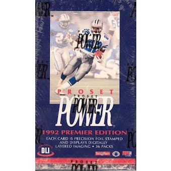 1992 Pro Set Power Football Hobby Box
