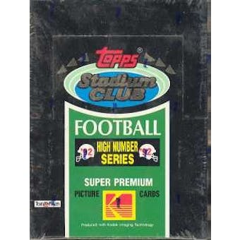 1992 Topps Stadium Club Series 3 Football Hobby Box (High #'s)