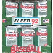 1992 Fleer Baseball Jumbo Box (Reed Buy)