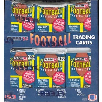 1992 Fleer Football Jumbo Box