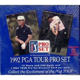 1992 Pro Set Golf Wax Box
