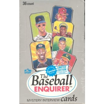 1992 The Baseball Enquirer Baseball Wax Box