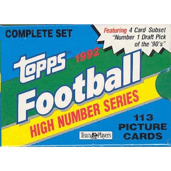 1992 Topps Series 3 Football Factory Set (High #'s)