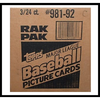 1992 Topps Baseball Rack 3-Box Case