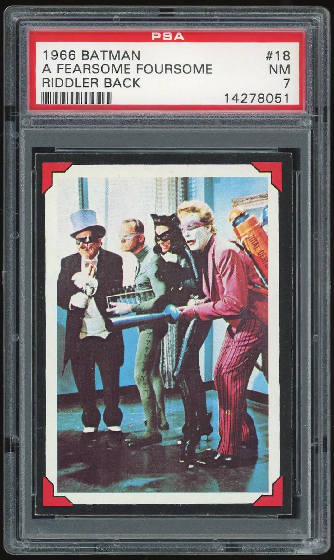 1966 Topps Batman Riddler Back #18 A Fearsome Foursome PSA 7 *8051 ...