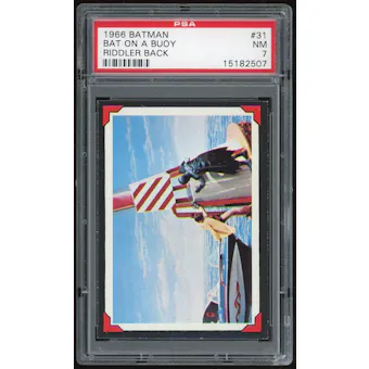 1966 Topps Batman Riddler Back #31 Bat on a Buoy PSA 7 *2507 (Reed Buy)