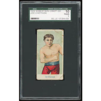 1910 Robertson Candy Co. Joe Choyinski SGC 10 *0020 (Reed Buy)