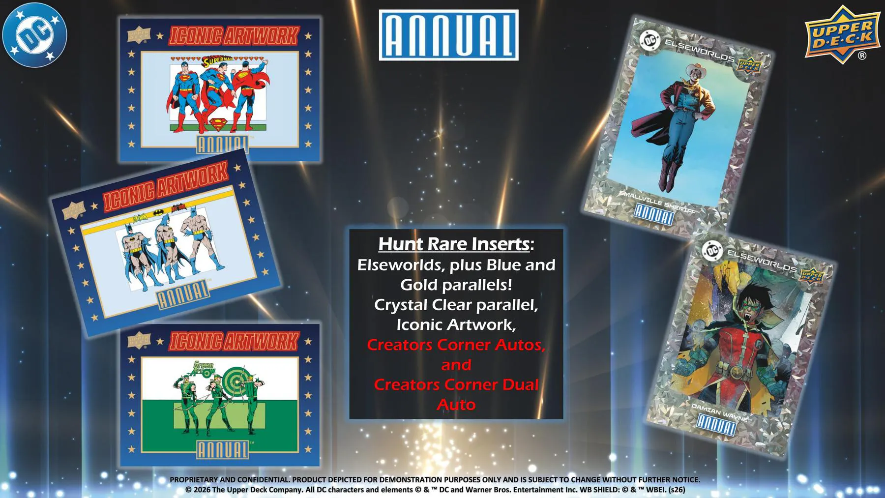2024/25 Upper Deck DC Annual Hobby Pack | DA Card World
