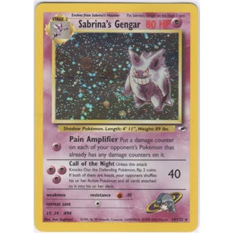 Pokemon Gym Heroes Single Sabrina's Gengar 14/132 - NEAR MINT (NM)