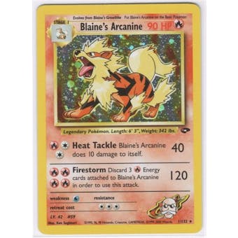 Pokemon Gym Challenge Single Blaine's Arcanine 1/132 - SLIGHT PLAY (SP)