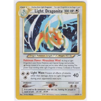 Pokemon Neo Destiny Single Light Dragonite 14/105