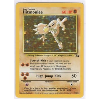 Pokemon Fossil Single Hitmonlee 7/62 - NEAR MINT (NM)