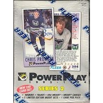 1993/94 Fleer Power Play Series 2 Hockey Hobby Box
