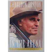 Charlton Heston Signed IN THE ARENA 1st Edition 1995 HC DJ Auto JSA CK18439 (Reed Buy)