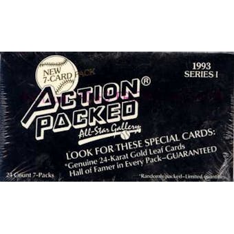 1993 Action Packed All-Star Gallery Series 1 Baseball Wax Box