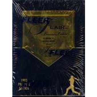 1993 Fleer Flair Baseball Hobby Box