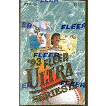 1993 Fleer Ultra Series 2 Baseball Hobby Box