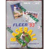 1993 Fleer Series 2 Baseball Hobby Box