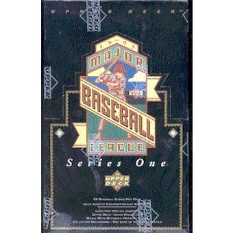 1993 Upper Deck Series 1 Baseball Hobby Box