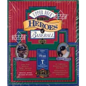 1993 Upper Deck All-Time Heroes of Baseball Baseball Hobby Box