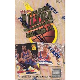 1993/94 Fleer Ultra Series 2 Basketball Hobby Box