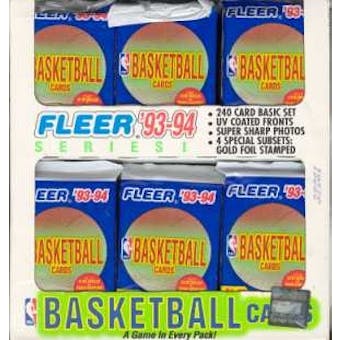 1993/94 Fleer Series 1 Basketball Jumbo Box