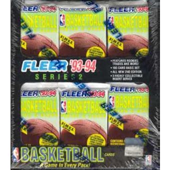 1993/94 Fleer Series 2 Basketball Jumbo Box