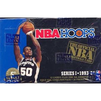 1993/94 Hoops Series 1 Basketball Hobby Box