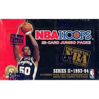 1993/94 Hoops Series 2 Basketball Jumbo Box