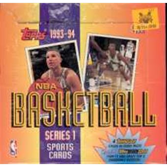1993/94 Topps Series 1 Basketball Jumbo Box