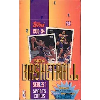 1993/94 Topps Series 1 Basketball Hobby Box