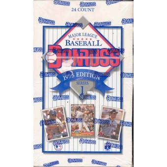 1993 Donruss Series 1 Baseball Jumbo Box